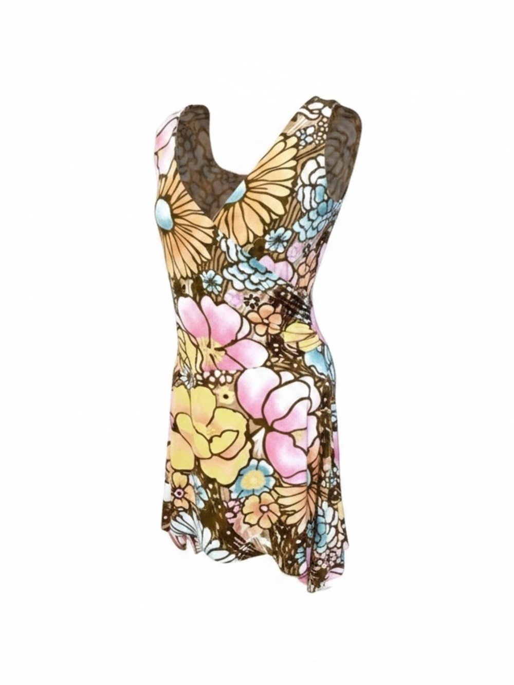 NWOT Ideology Large Floral Print Midi Dress